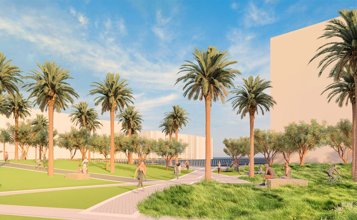 Brooklyn Plaza Pocket Park at Brooklyn Basin