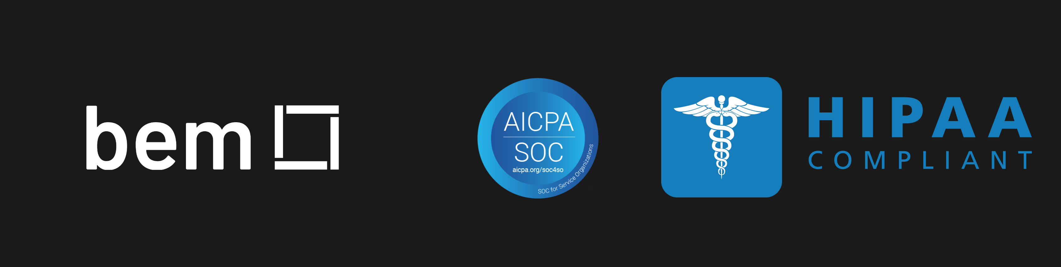 bem is now SOC 2 and HIPAA Compliant