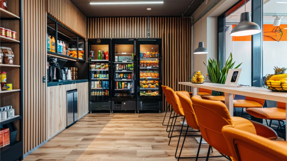 vending machine company in breakroom