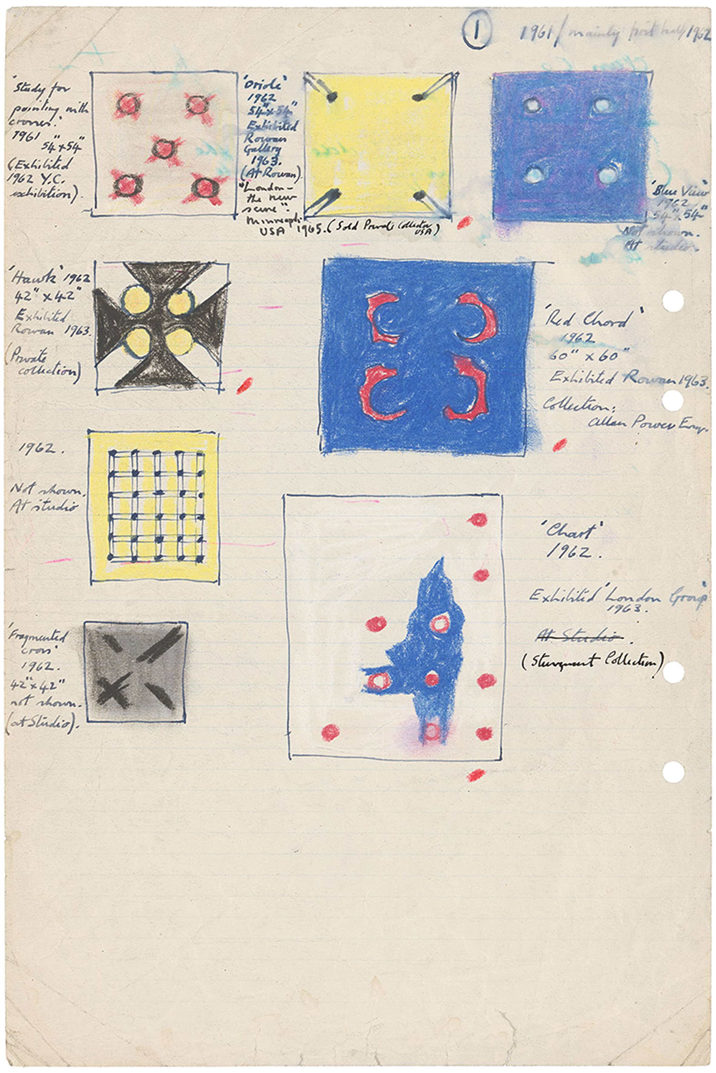 Jeremy Moon hand-drawn inventory