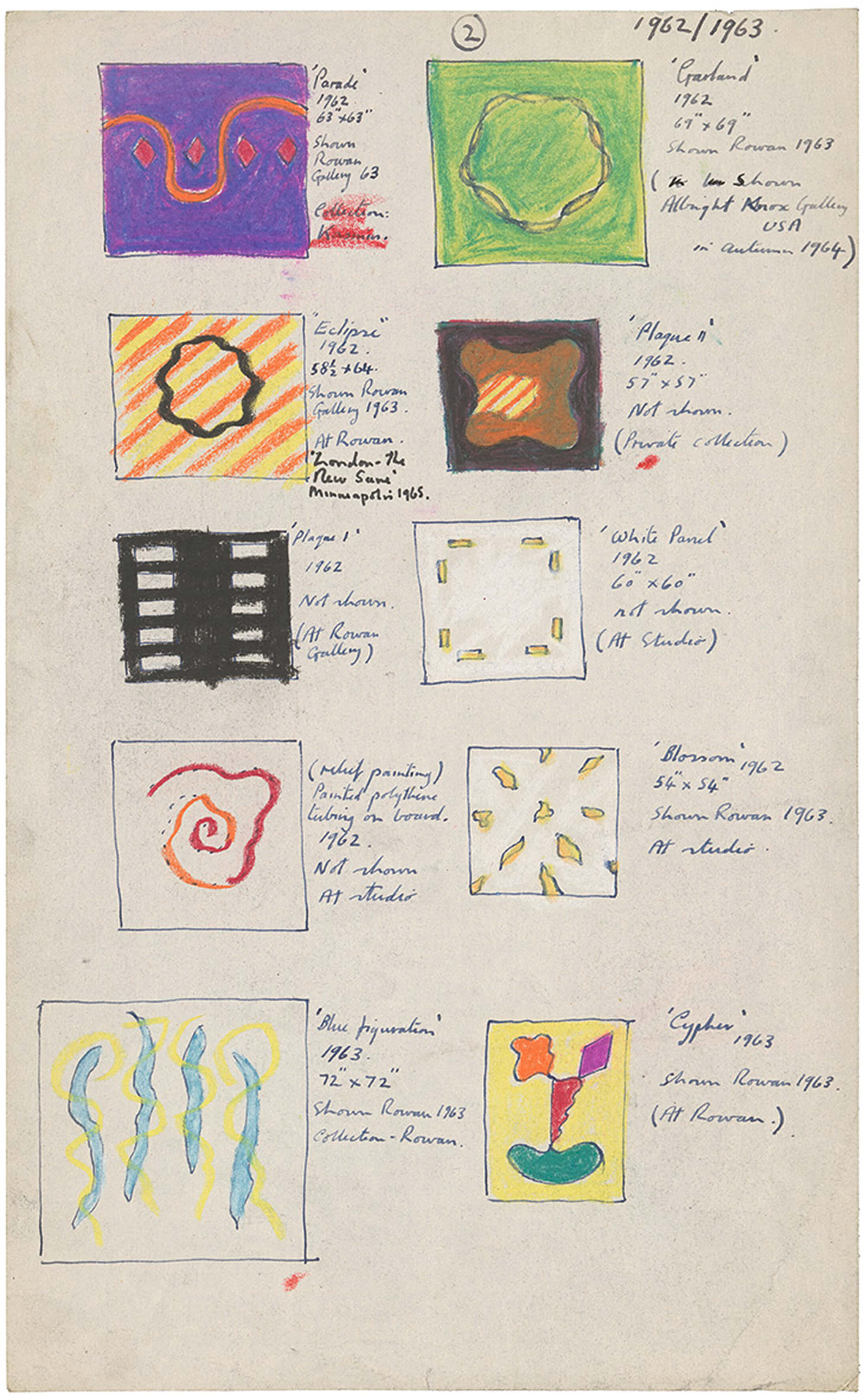 Jeremy Moon hand-drawn inventory