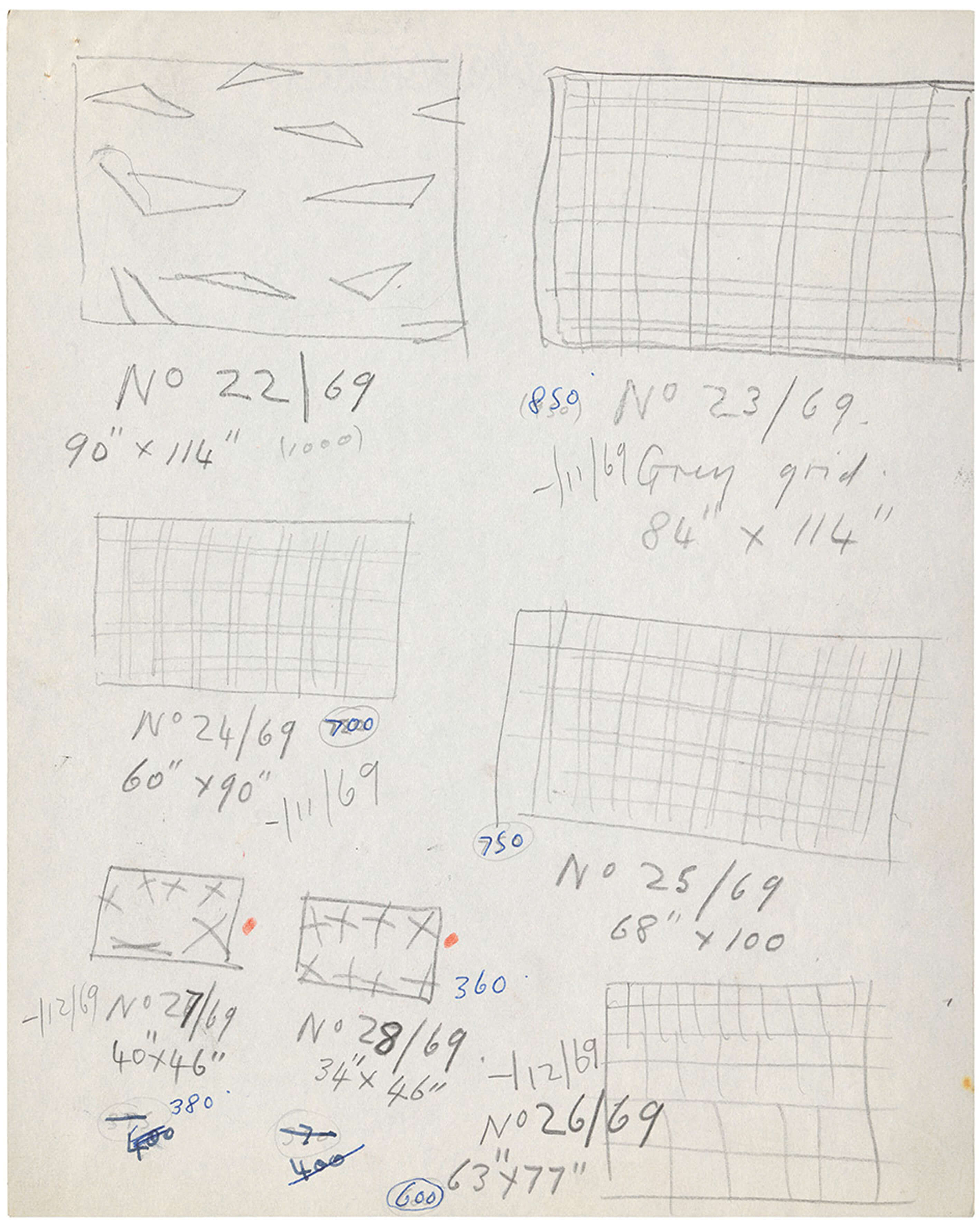 Jeremy Moon hand-drawn inventory