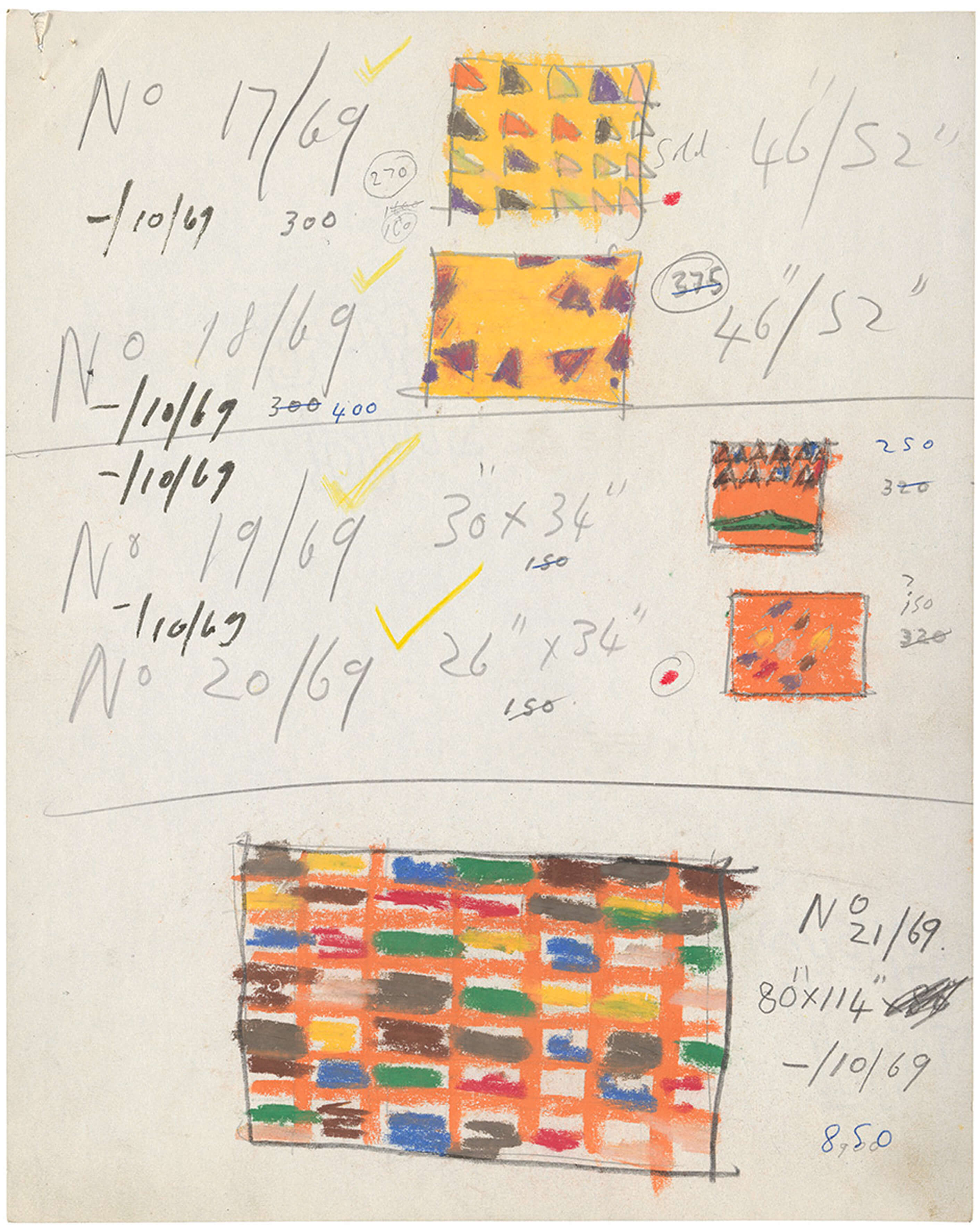 Jeremy Moon hand-drawn inventory
