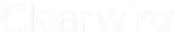 Clearwře logo with stylized letter w and accent on letter e in white.