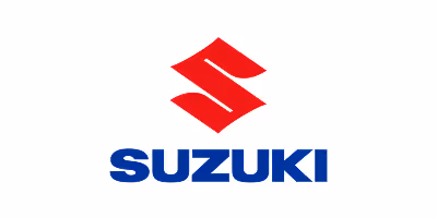 The suzuki logo is shown on a white background.