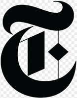 The New York Times logo with 'THE NEW YORK TIMES' text in a blackletter font.