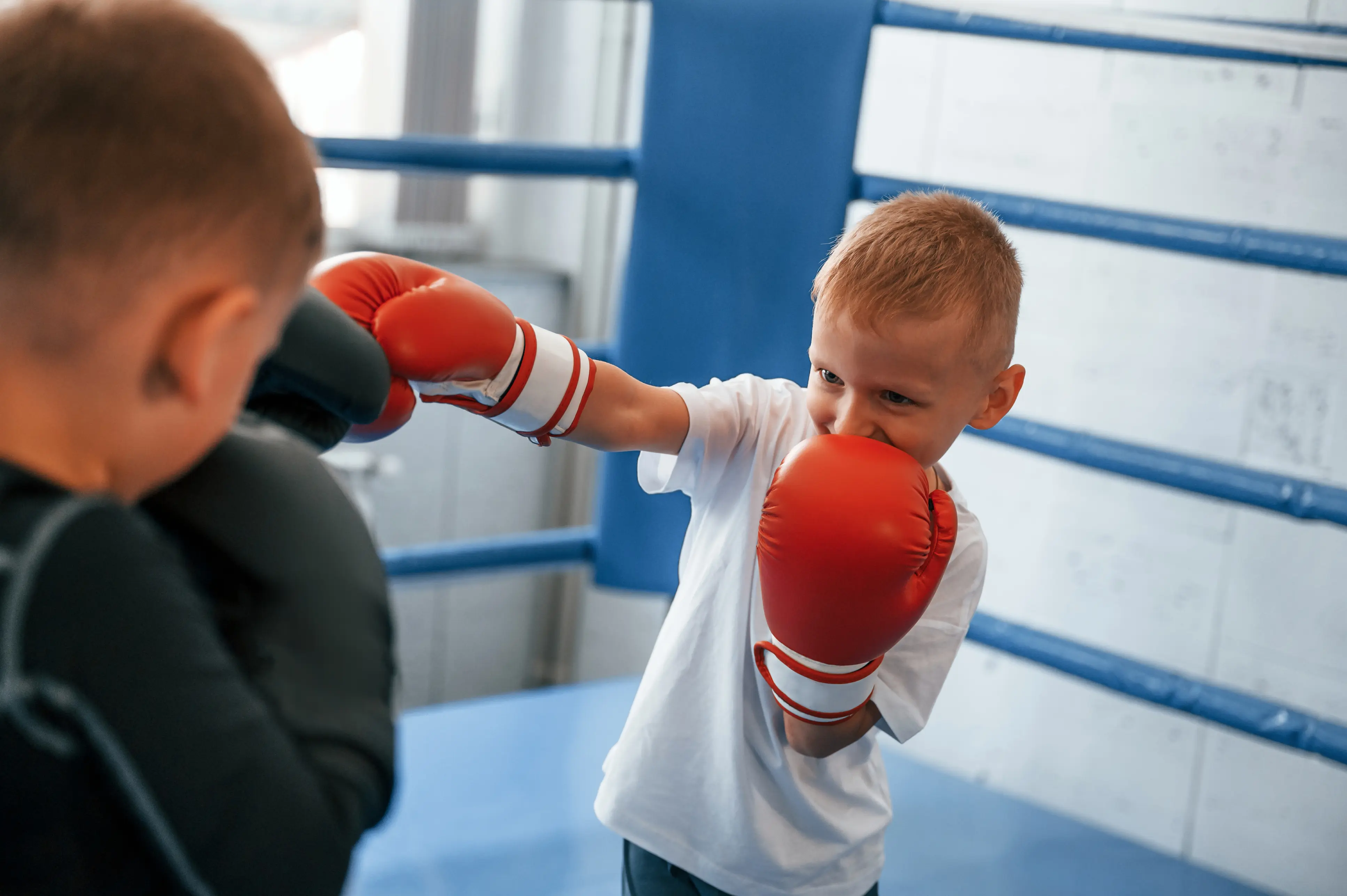 Kids martial arts training for ages 4 to 6 in a safe and encouraging environment