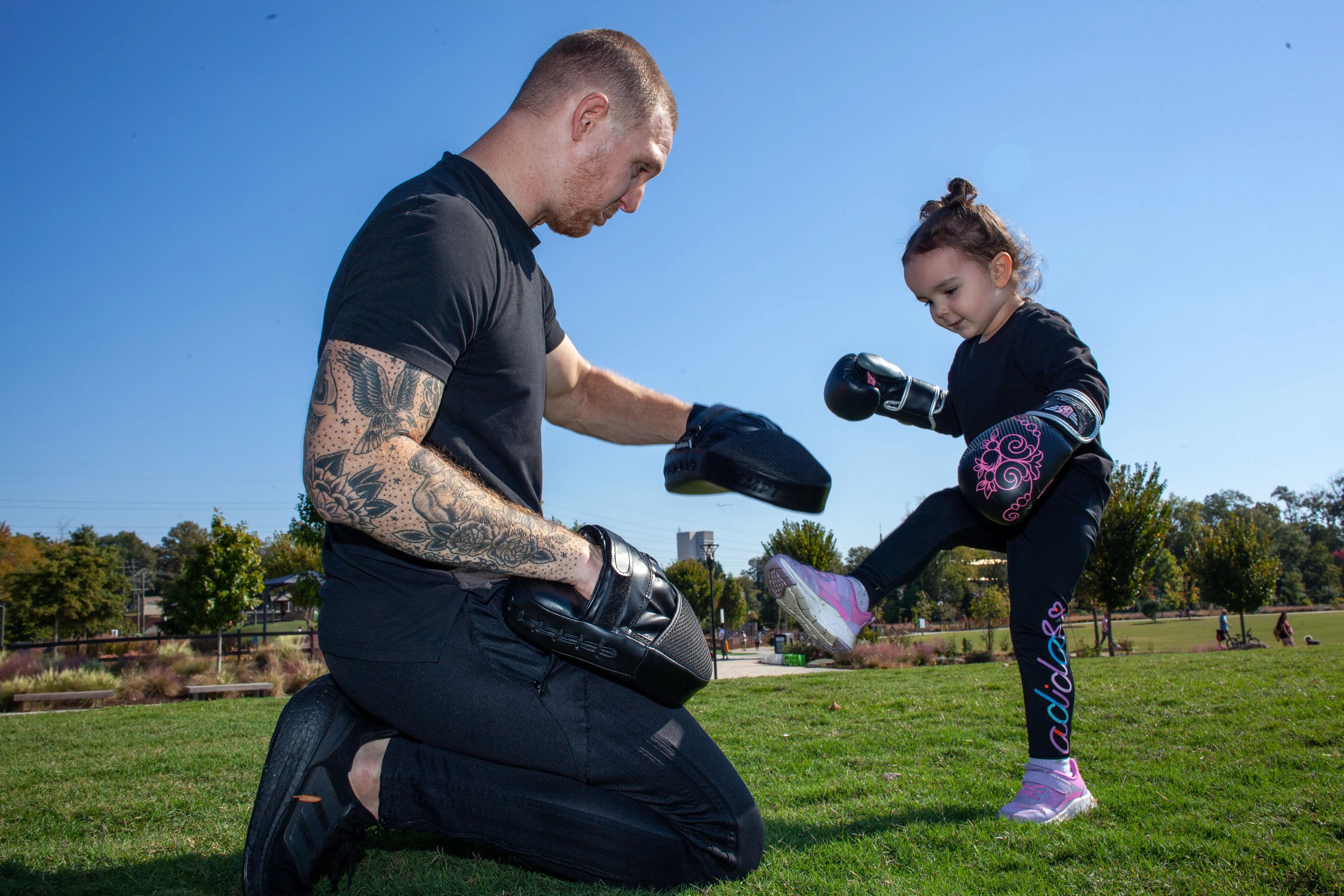 Little Guardians martial arts class using games and movement for preschool development
