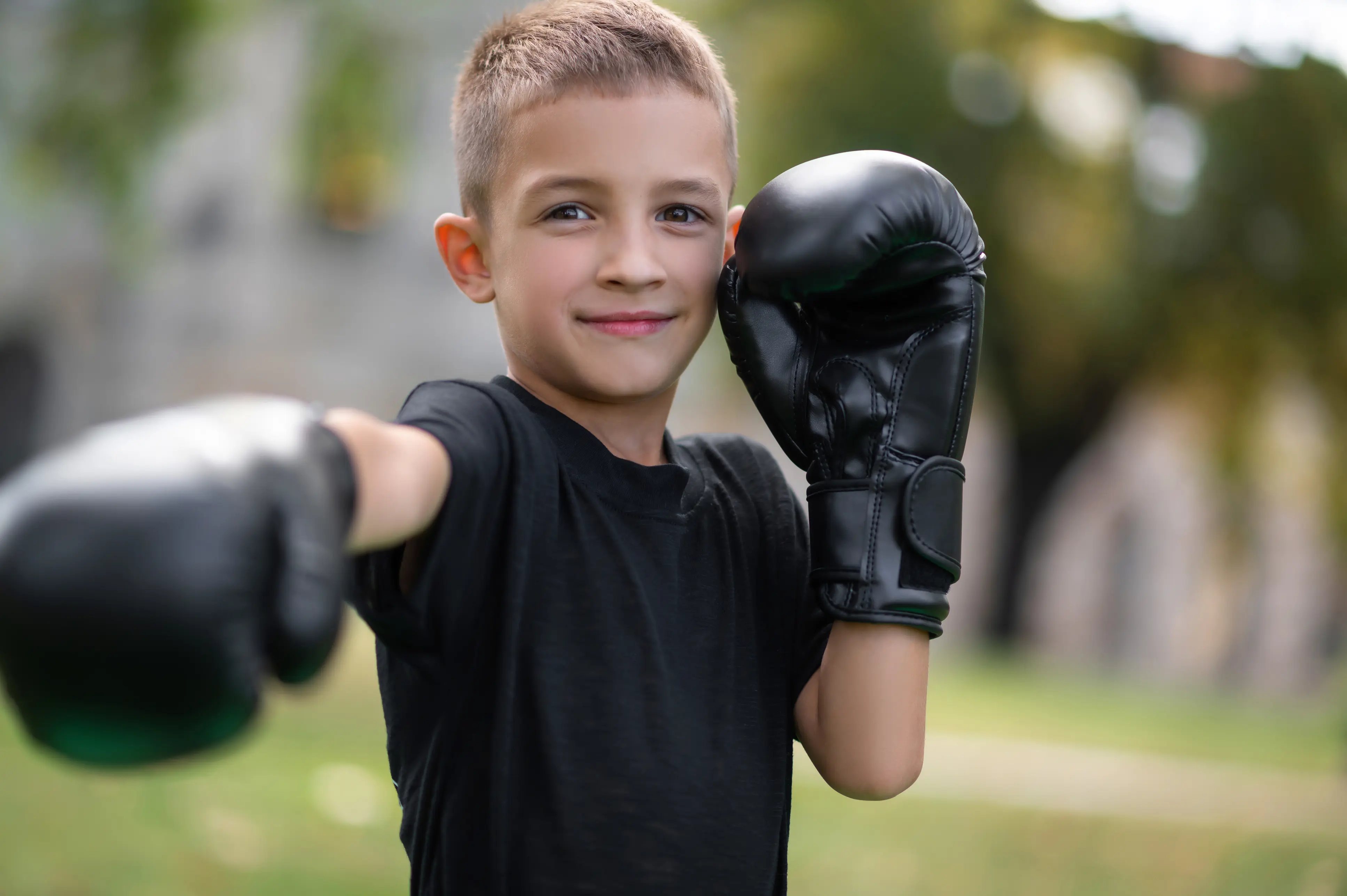 Kids martial arts class in a positive and encouraging training environment
