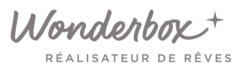 Wonderbox logo with the slogan "manufacture de rêves" underneath.