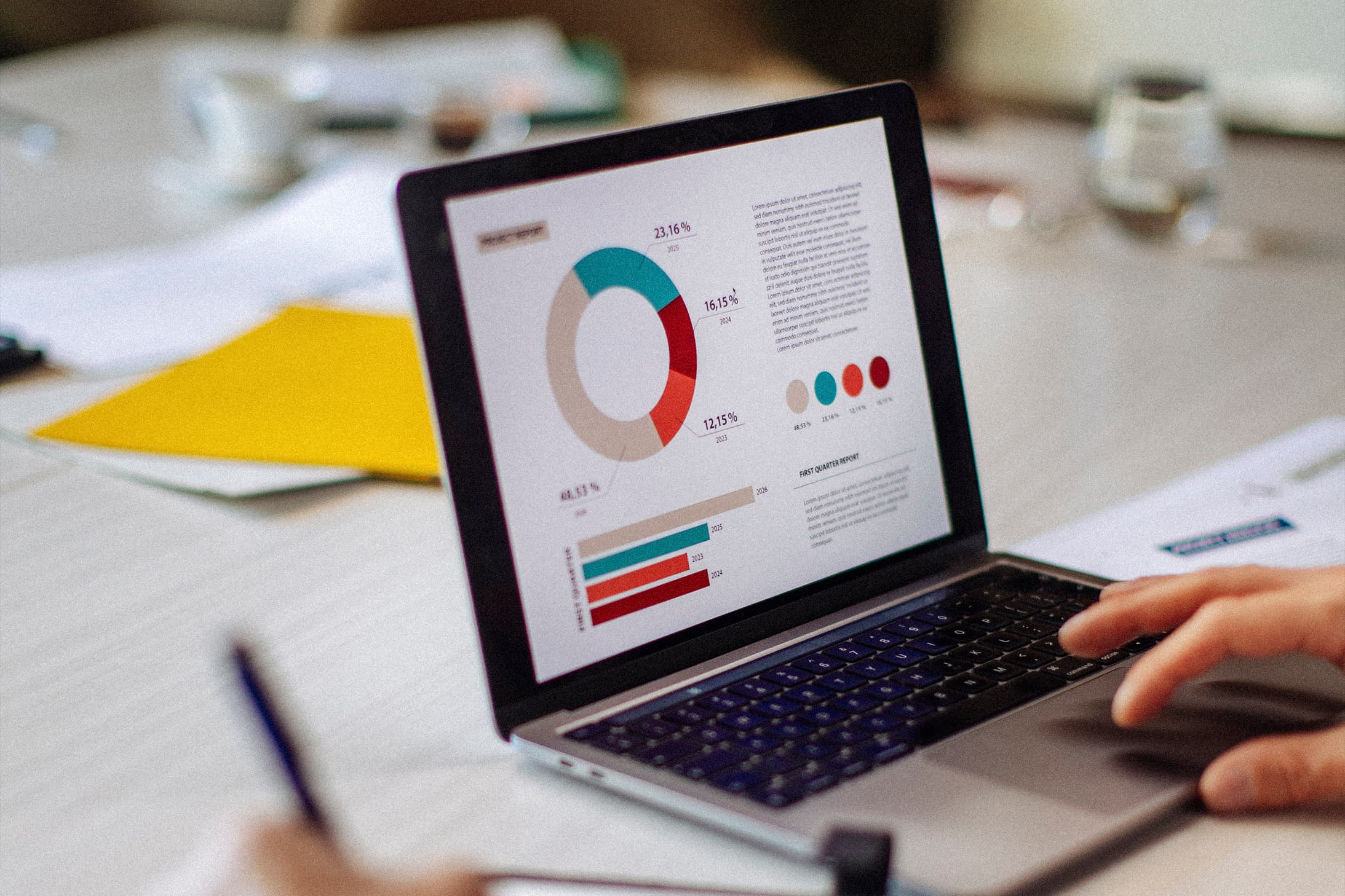 A realtors hand placing a client into a sales growth chart demonstrating the benefits of a personalized homeowner hub
