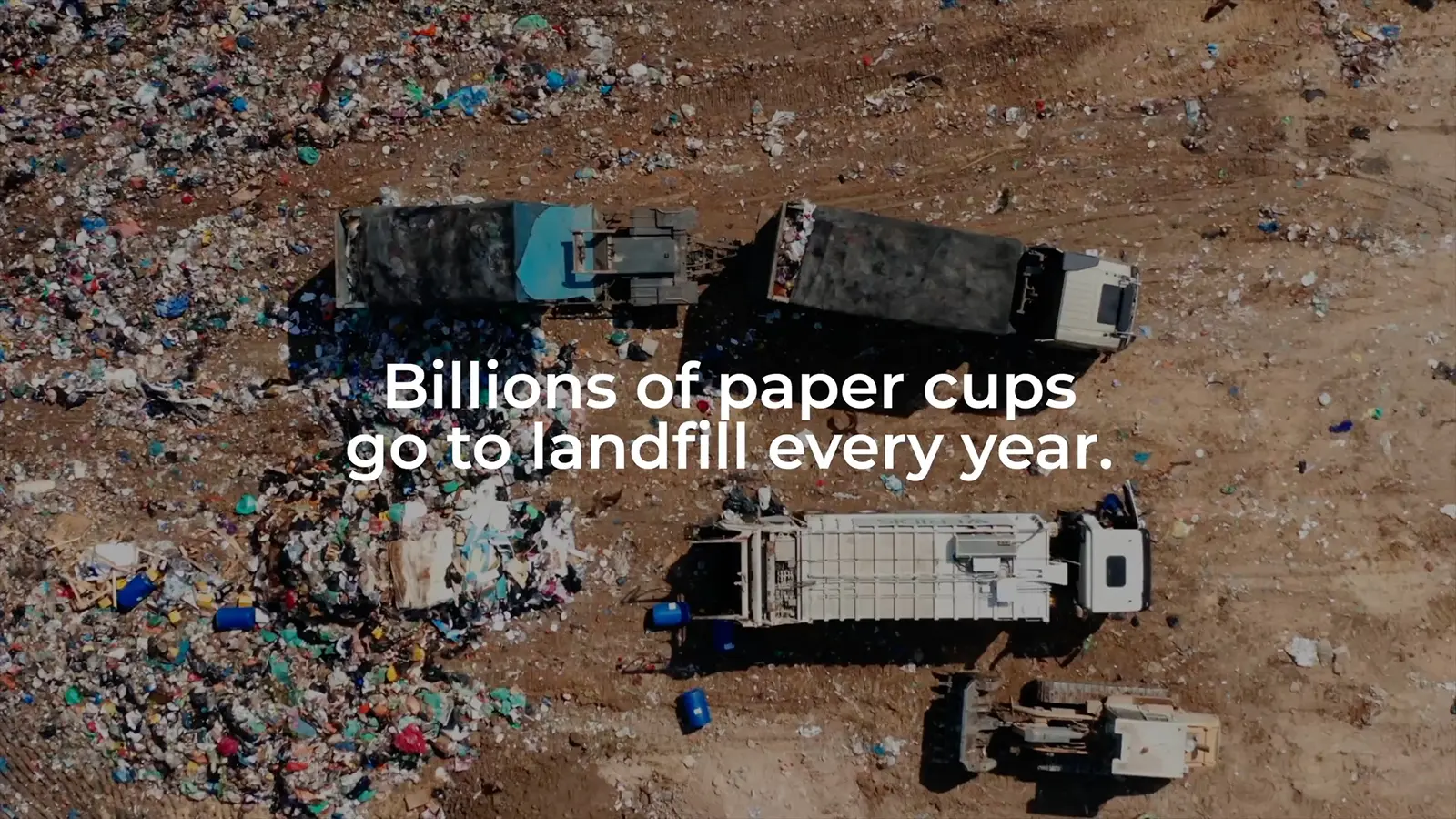 Thumbnail for the instarinse billions of paper cups video.