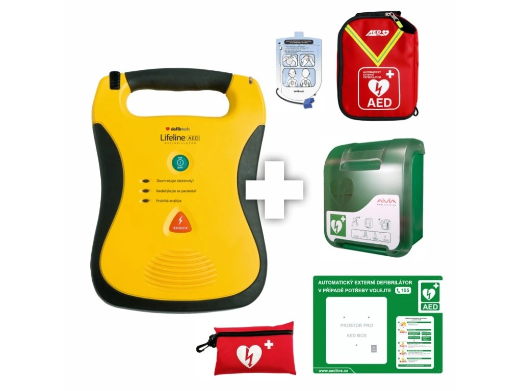 Doporučená sestava AED do interiéru – AED Line CZ