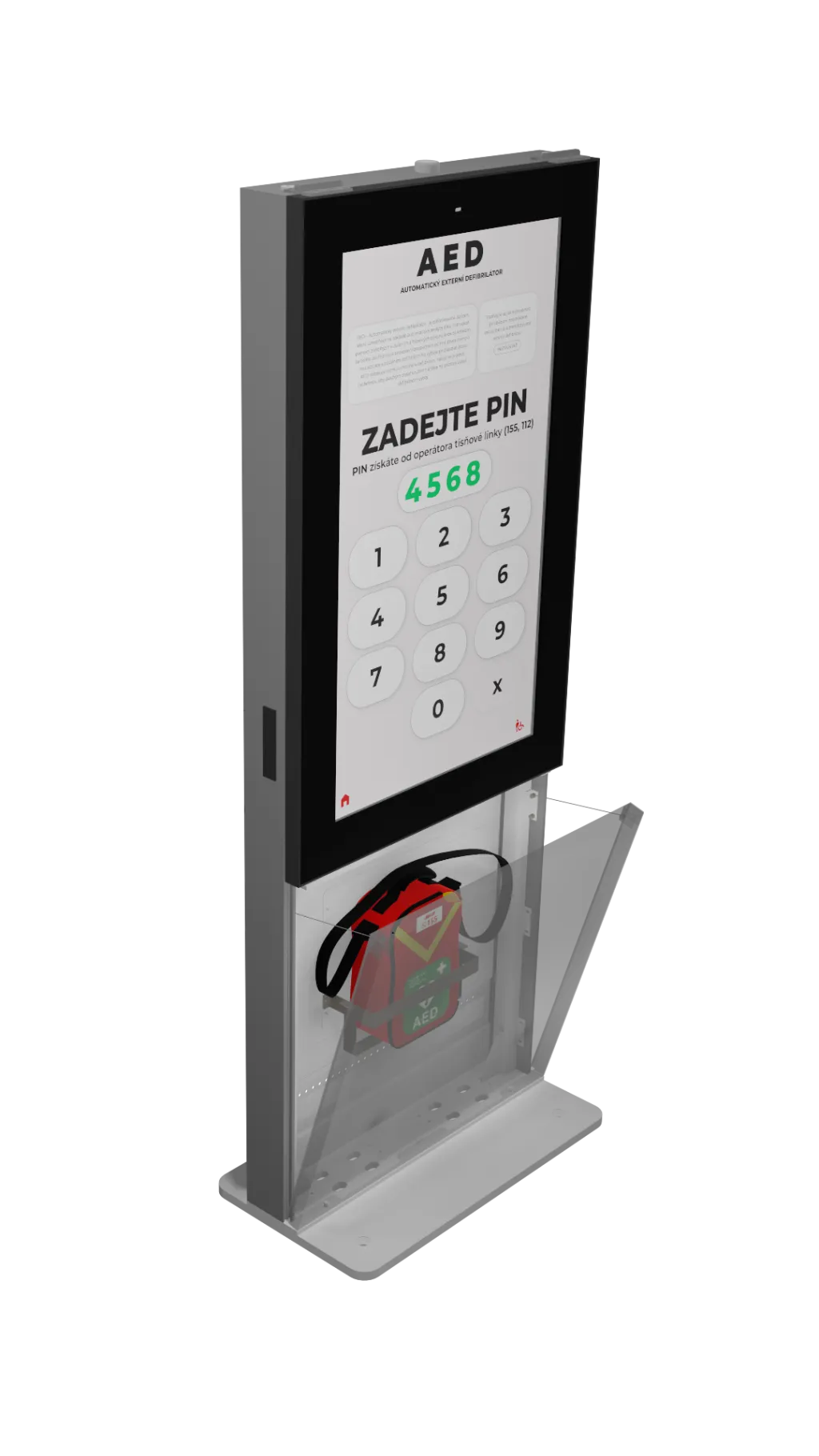 Elektronická úřední deska s AED – AED Line CZ