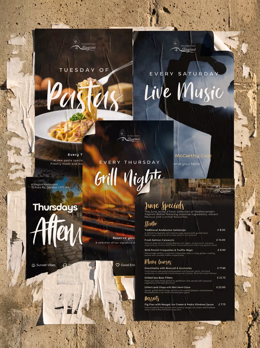 Every Day Has Something Special: Discover the Week at 4 Stagioni