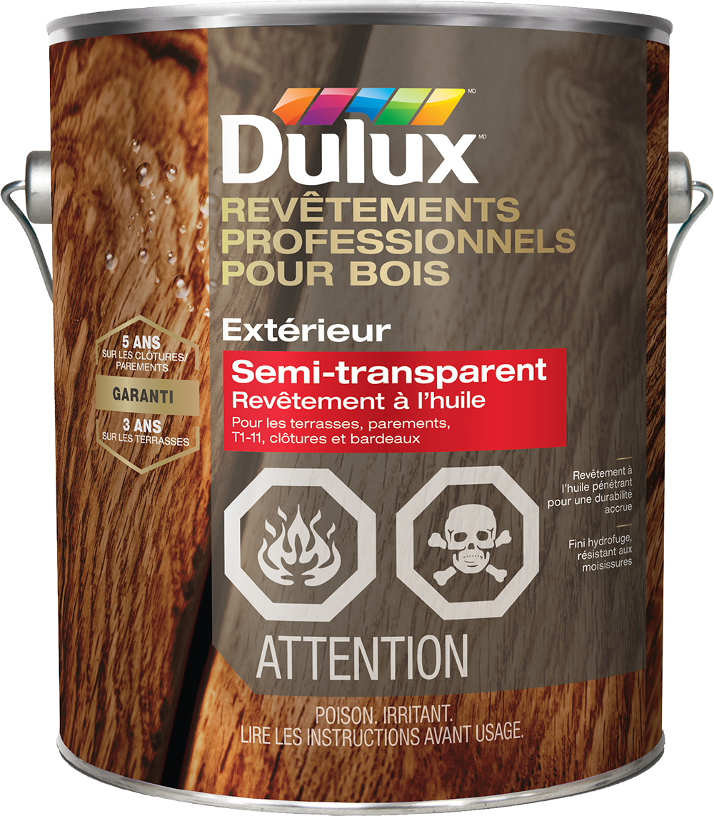 REVÊTEMENTS PROFESSIONNELS POUR BOIS REVÊTEMENTS À L’HUILE SEMI-TRANSPARENT EXTÉRIEUR