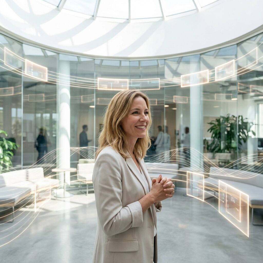 Zwei Unternehmer im Gespräch im modernen Büro – Sinnbild für Austausch, Zusammenarbeit und Networking im 360° Ecosystem der 360 Business Group