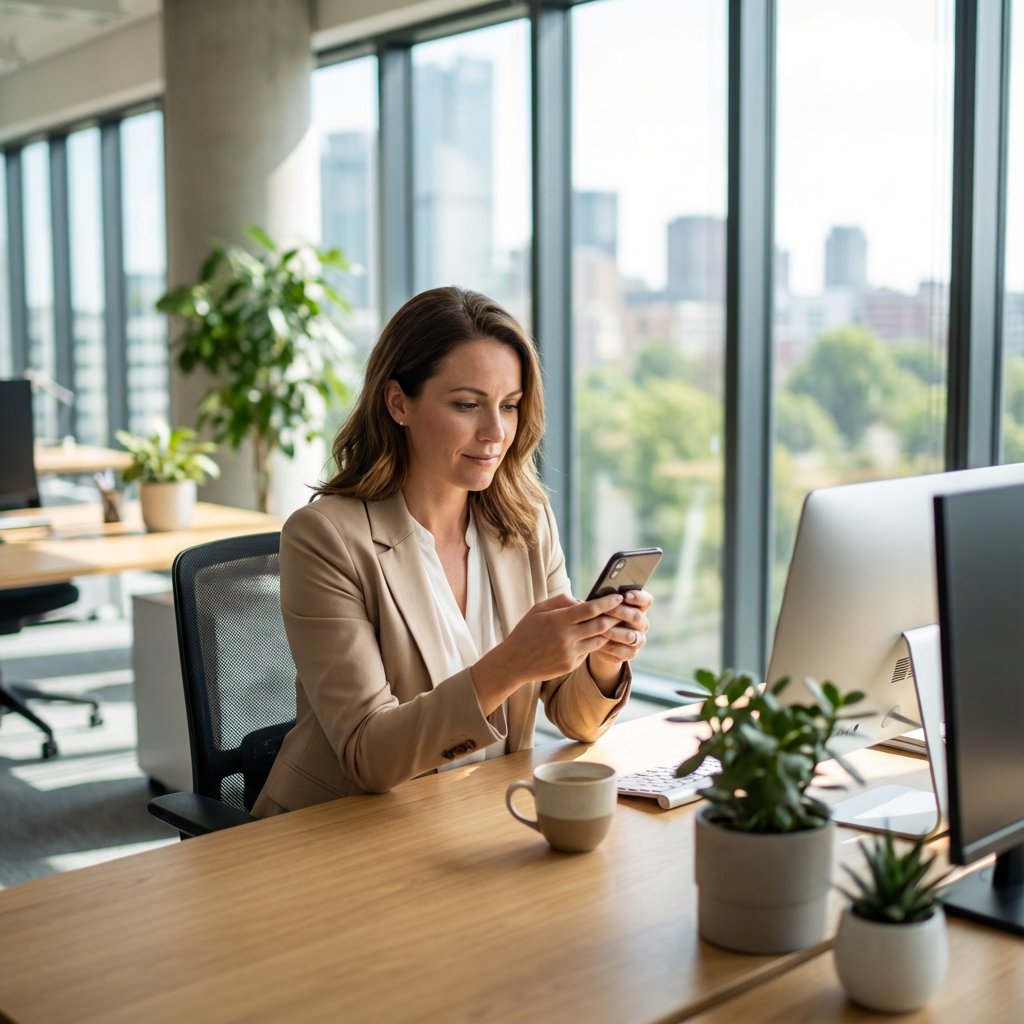 „Modernes Glasgebäude als Symbol für Fortschritt und Vernetzung im 360° Business Ecosystem.“