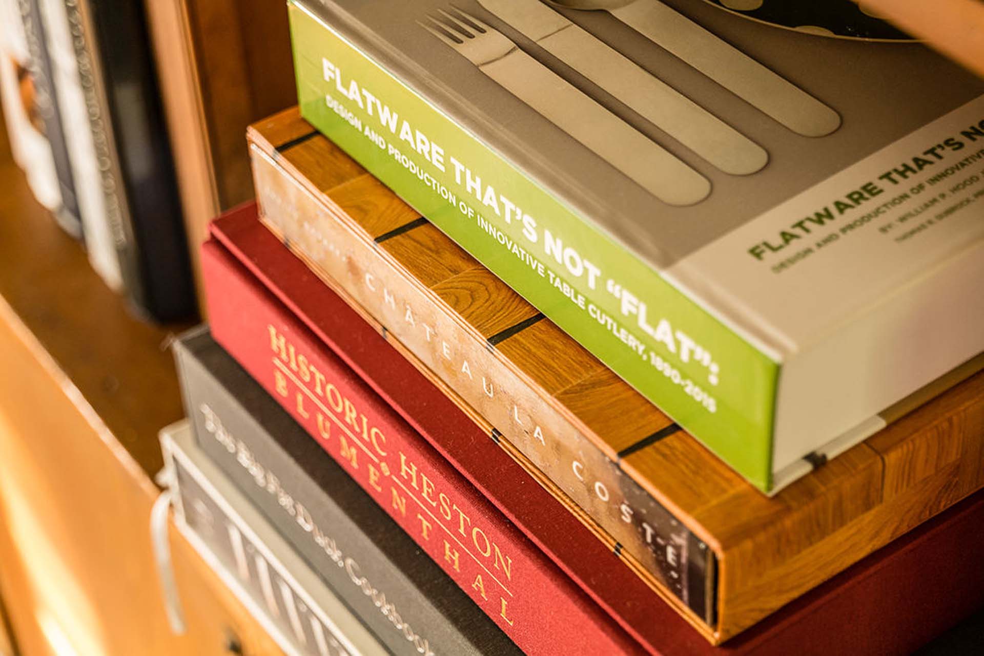 Chef Yann Nury's book collection
