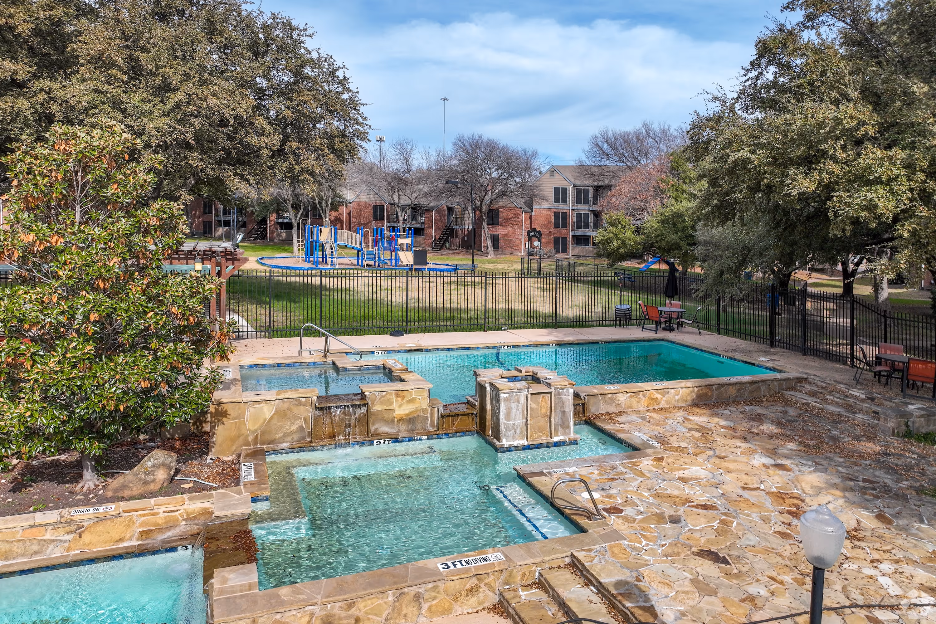 pool to playground