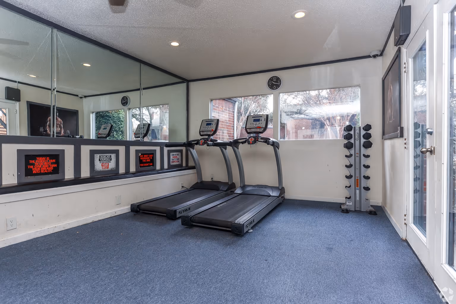 fitness center - treadmill