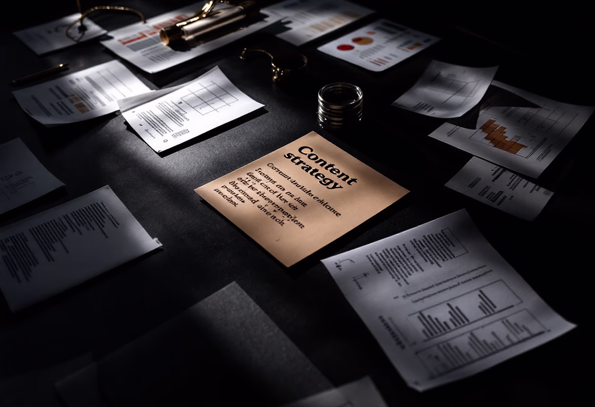 image of content management strategy session