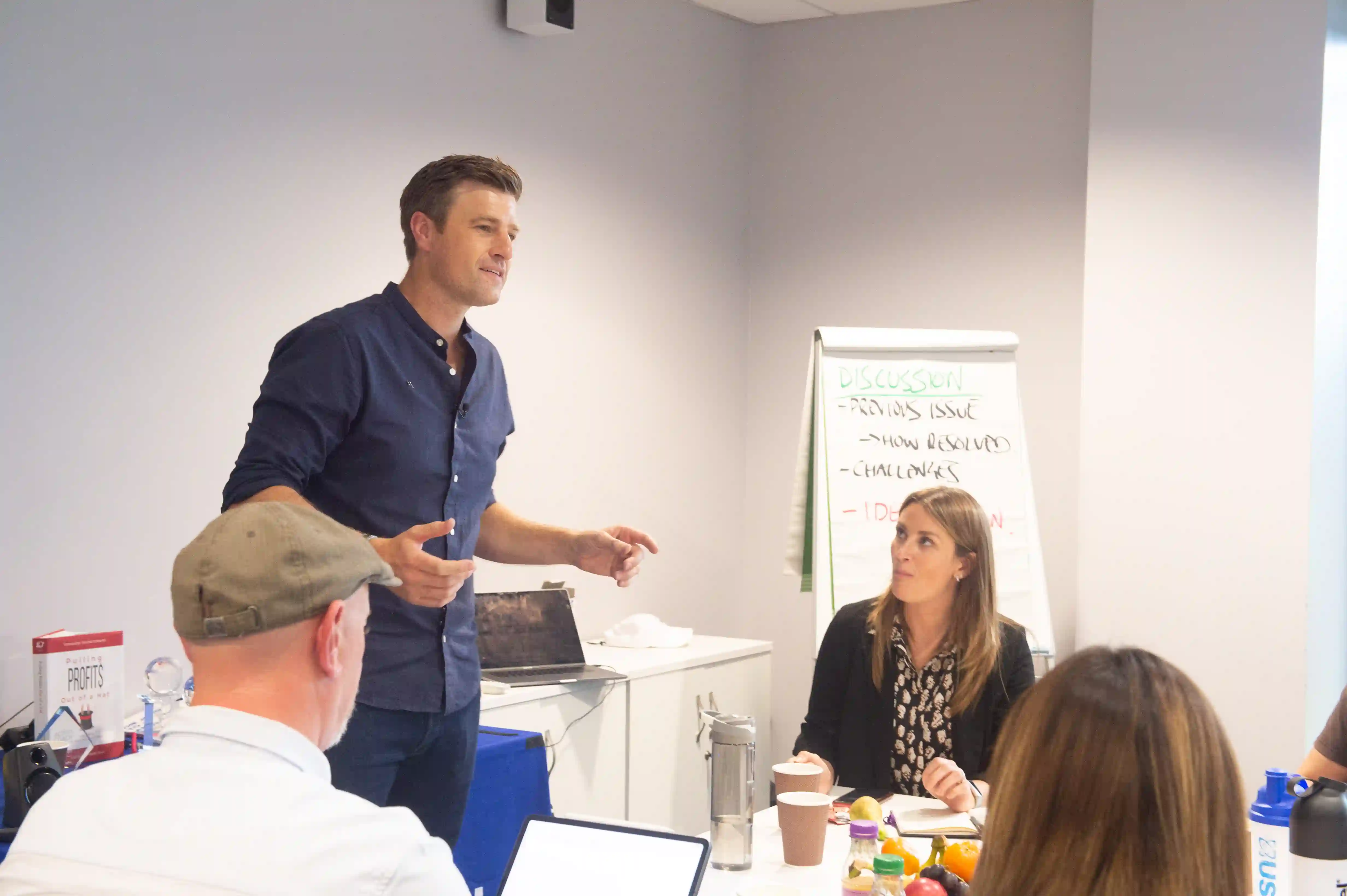 James Vincent holding a seminar for ActionCoach in London