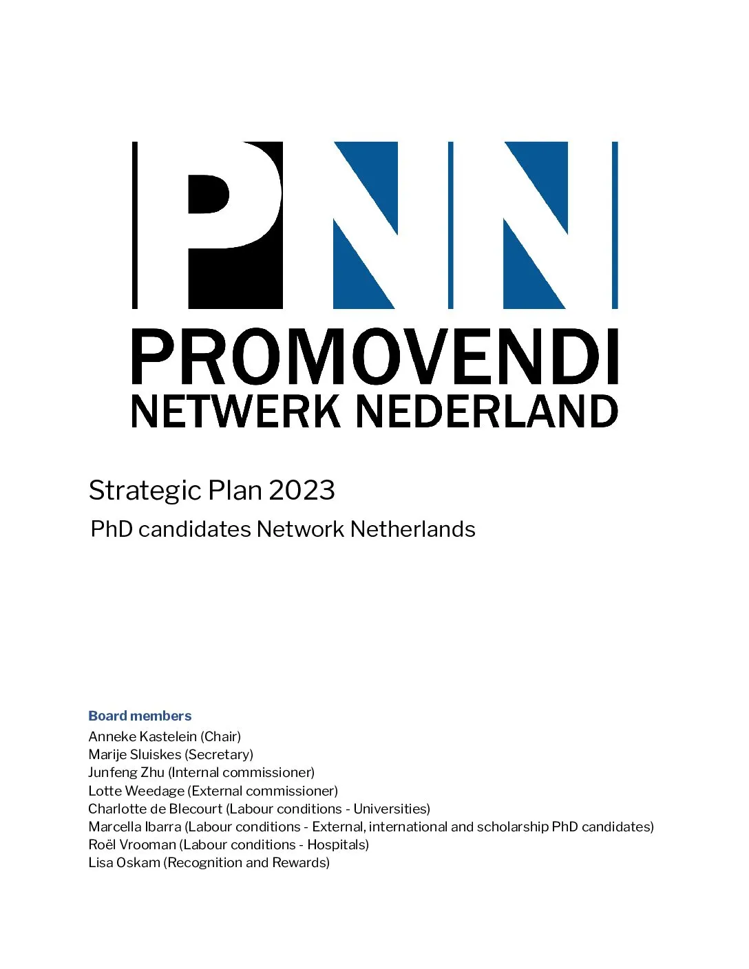 PNN Policy Plan 2023