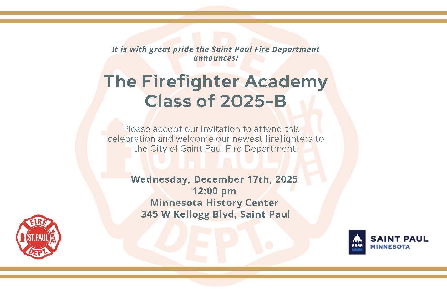 The Firefighter Academy Class of 2025-B