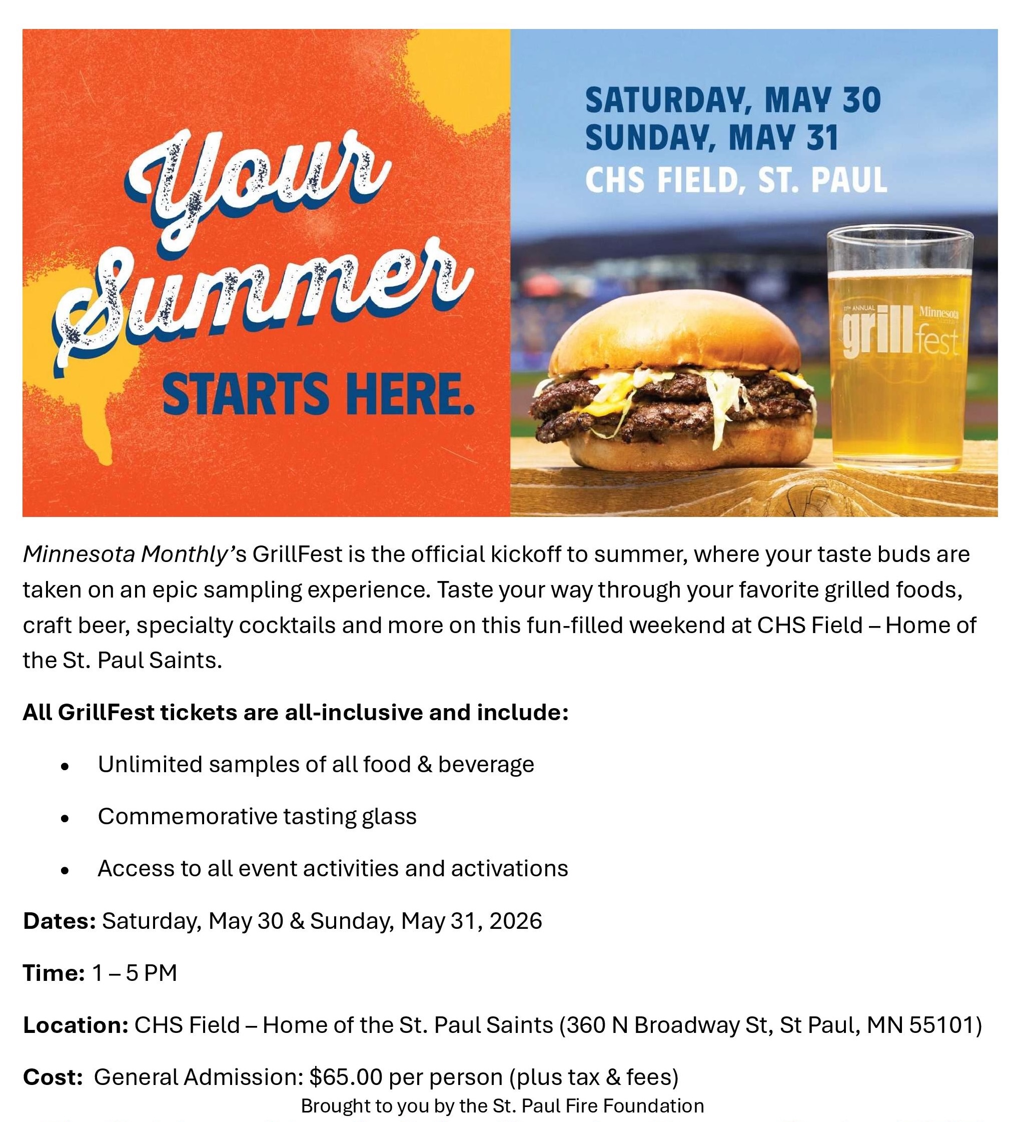Minnesota Monthly's GrillFest is the official kickoff to summer.
