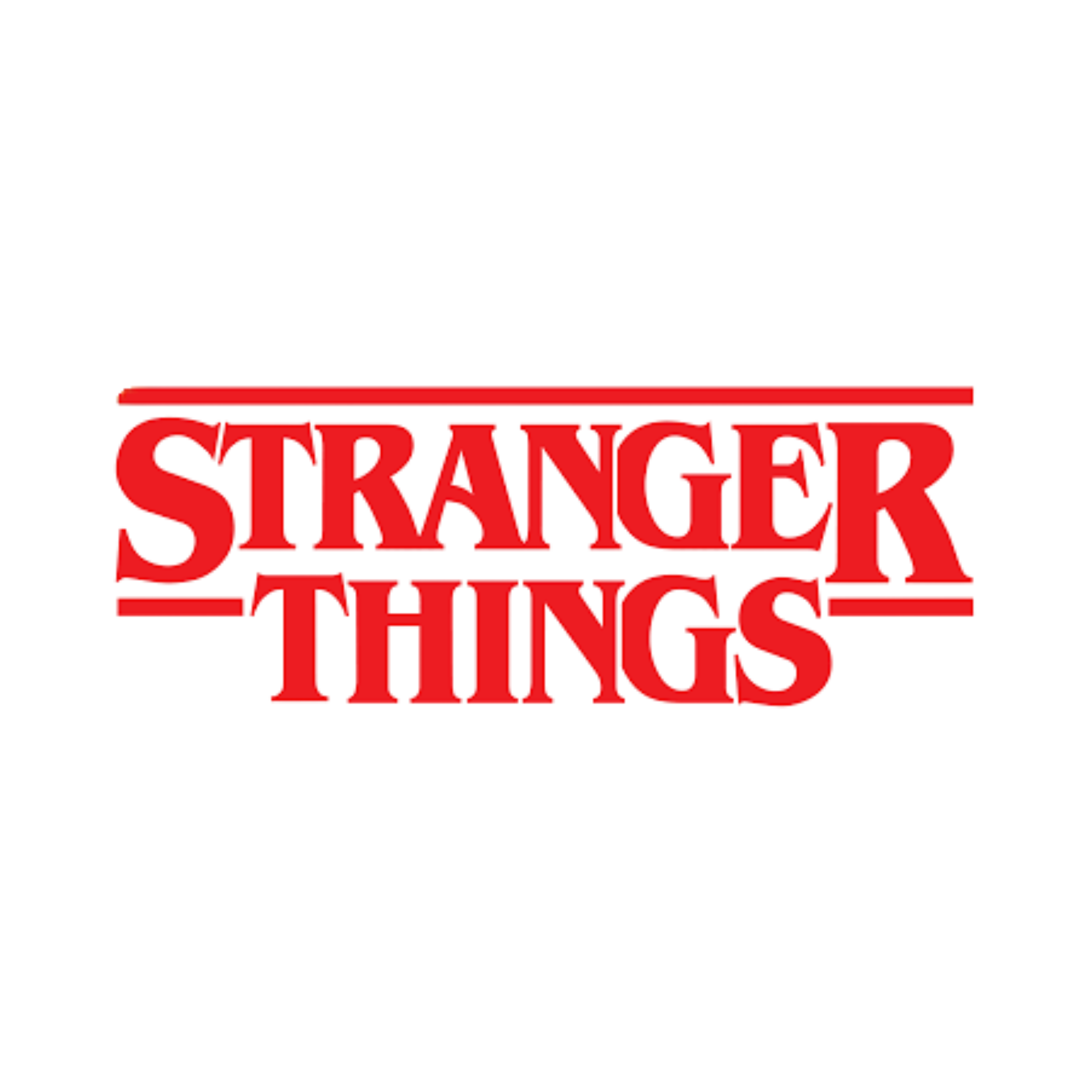 Stranger Things Logo of Netflix popular show