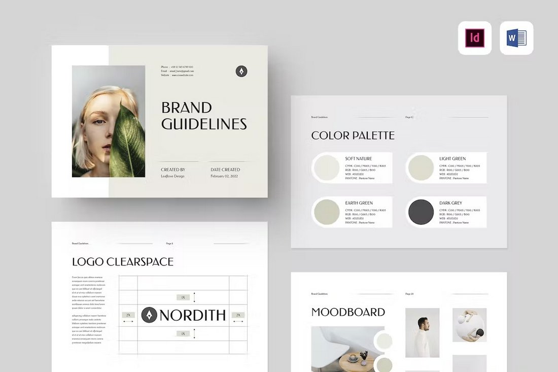 A brand guidelines kit.