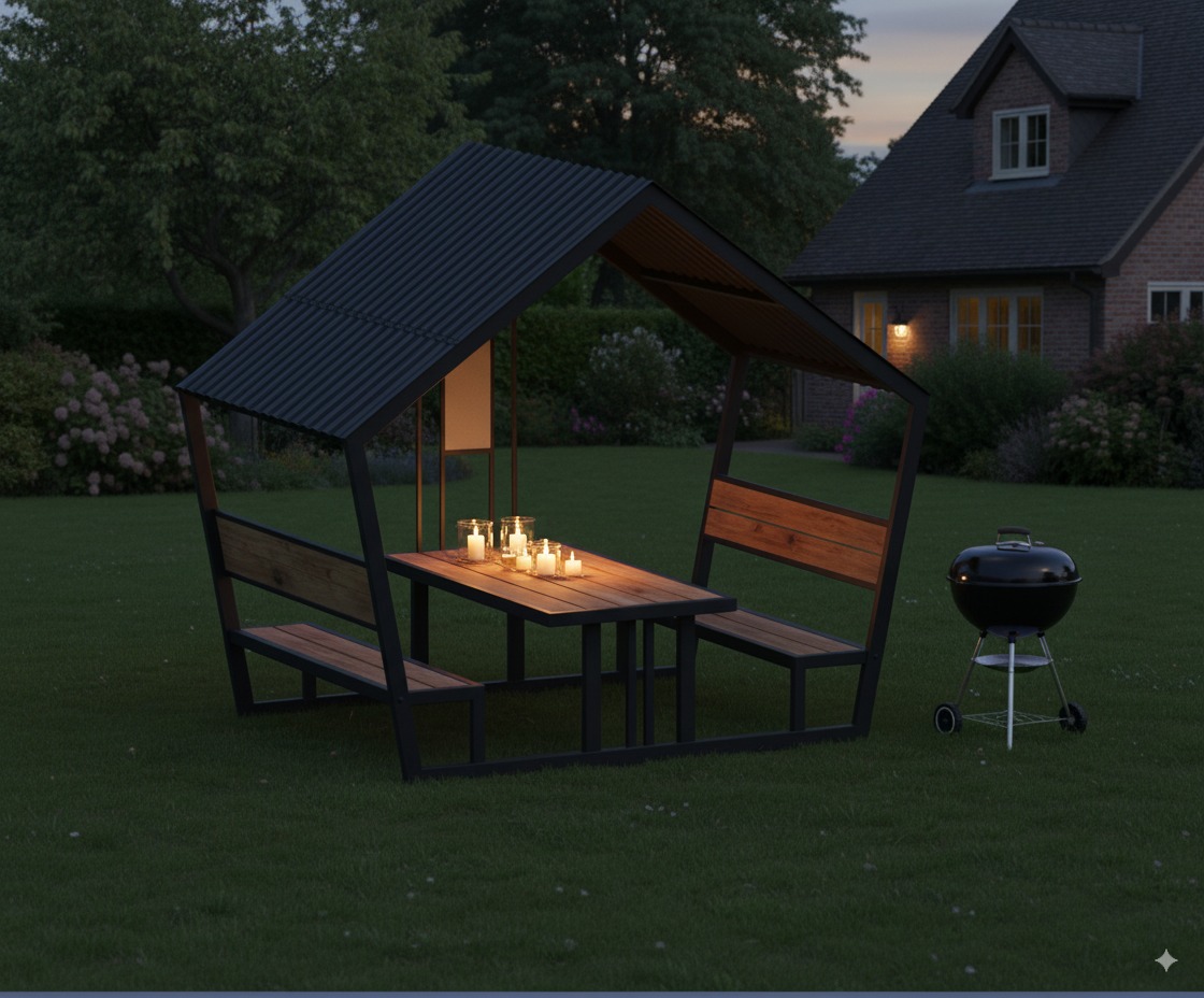 render graficzny wiaty ogrodowej