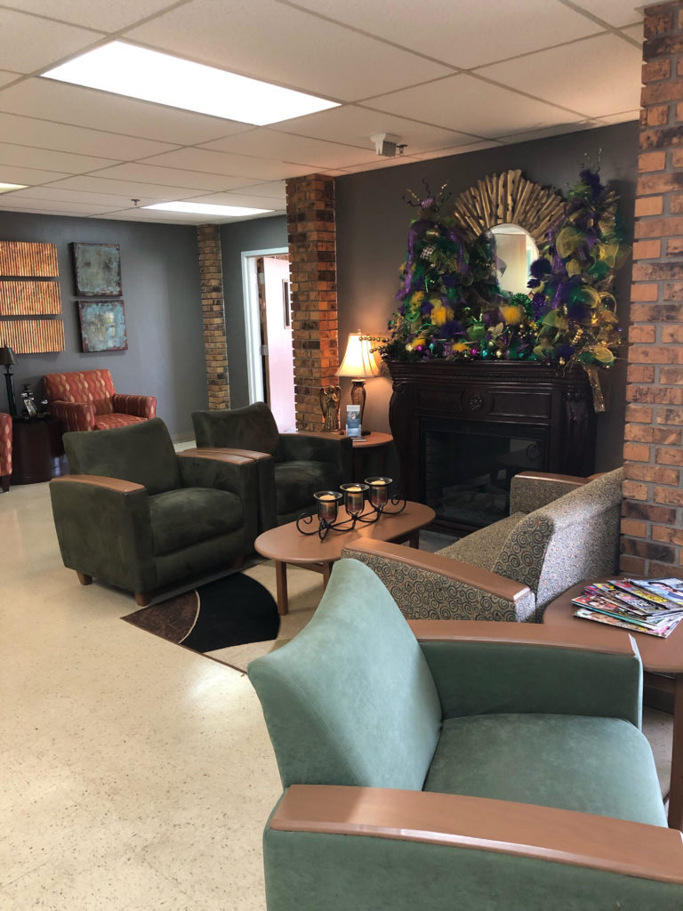 Picture of the lobby at Claiborne Rehabilitation