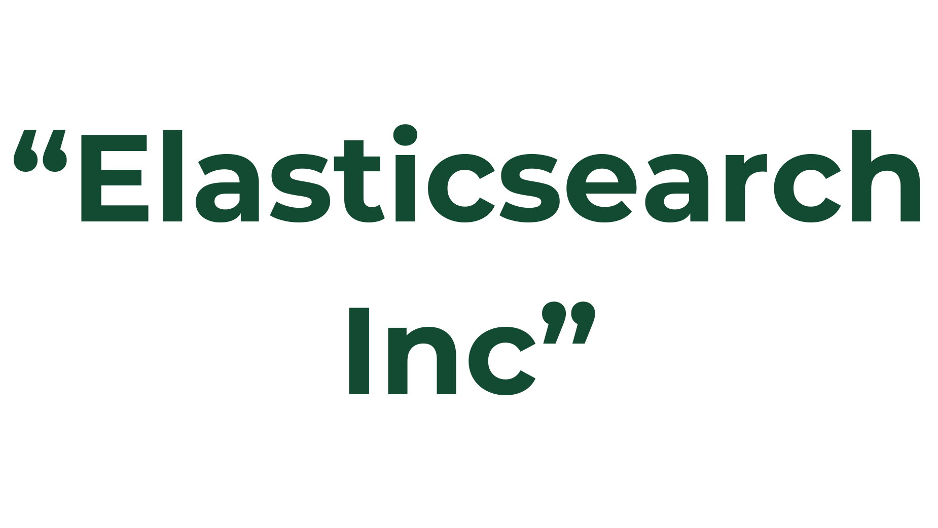 Elasticsearch Inc
