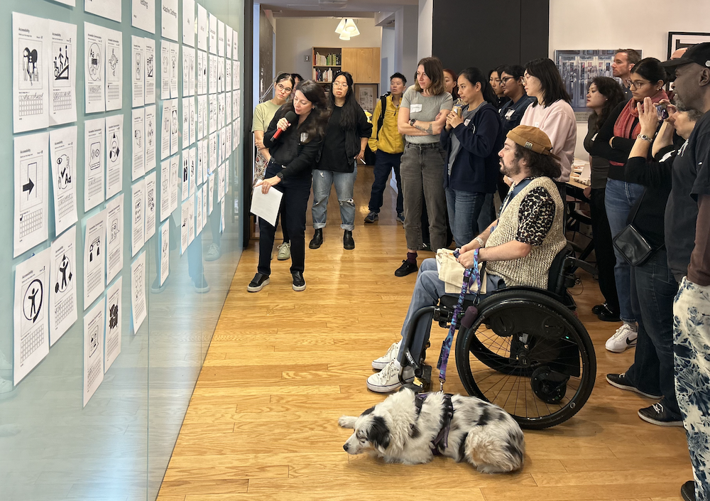 Designers with and without disabilities vote on the icons created during the iconathon.