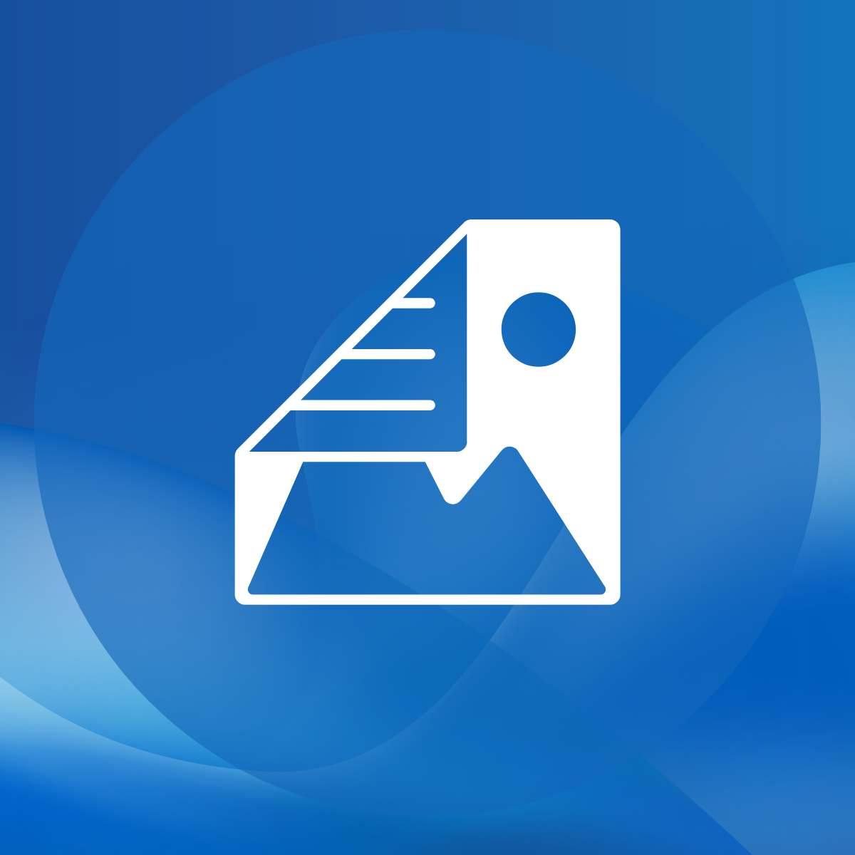 An icon of a photo with alt text below it representing the Accessibility icon library