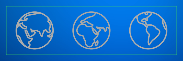 Illustrations of various regions around the globe for APAC EMEA and LATAM