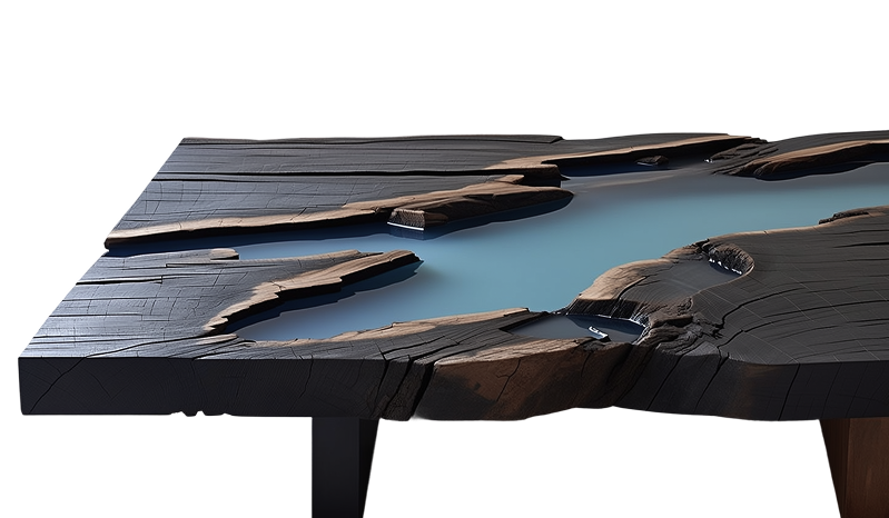 Stół z czarnego dębu