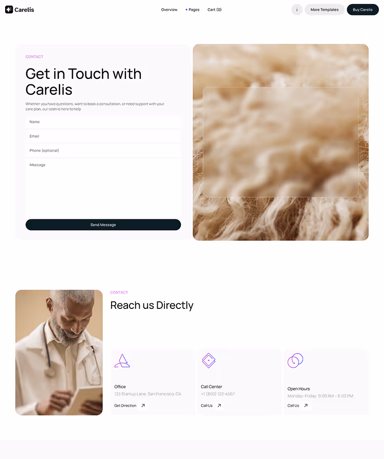 Healthcare and medtech Webflow Template