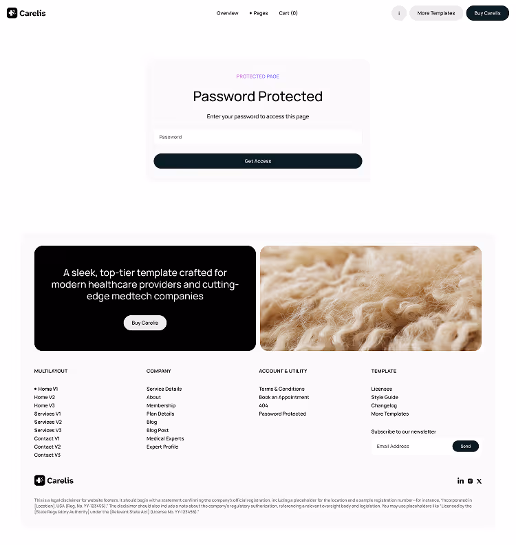 Healthcare and medtech Webflow Template