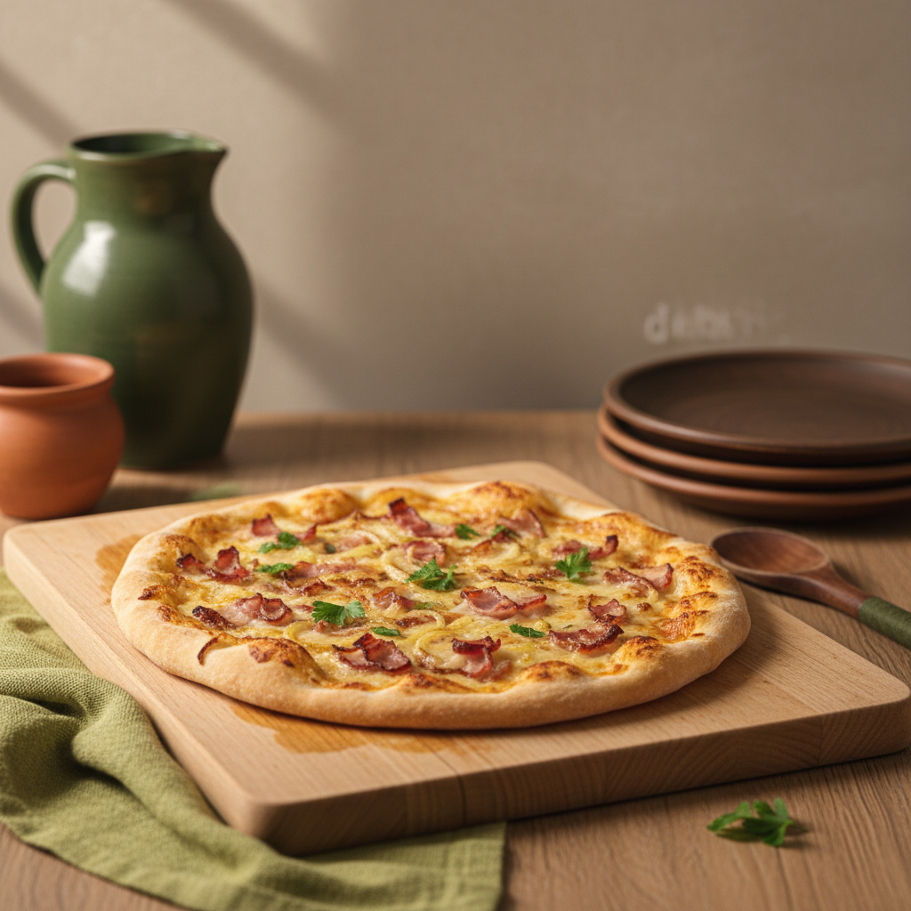 Was kommt auf Flammkuchen, Schmand oder Crème fraîche? – unglaublich lecker & genial