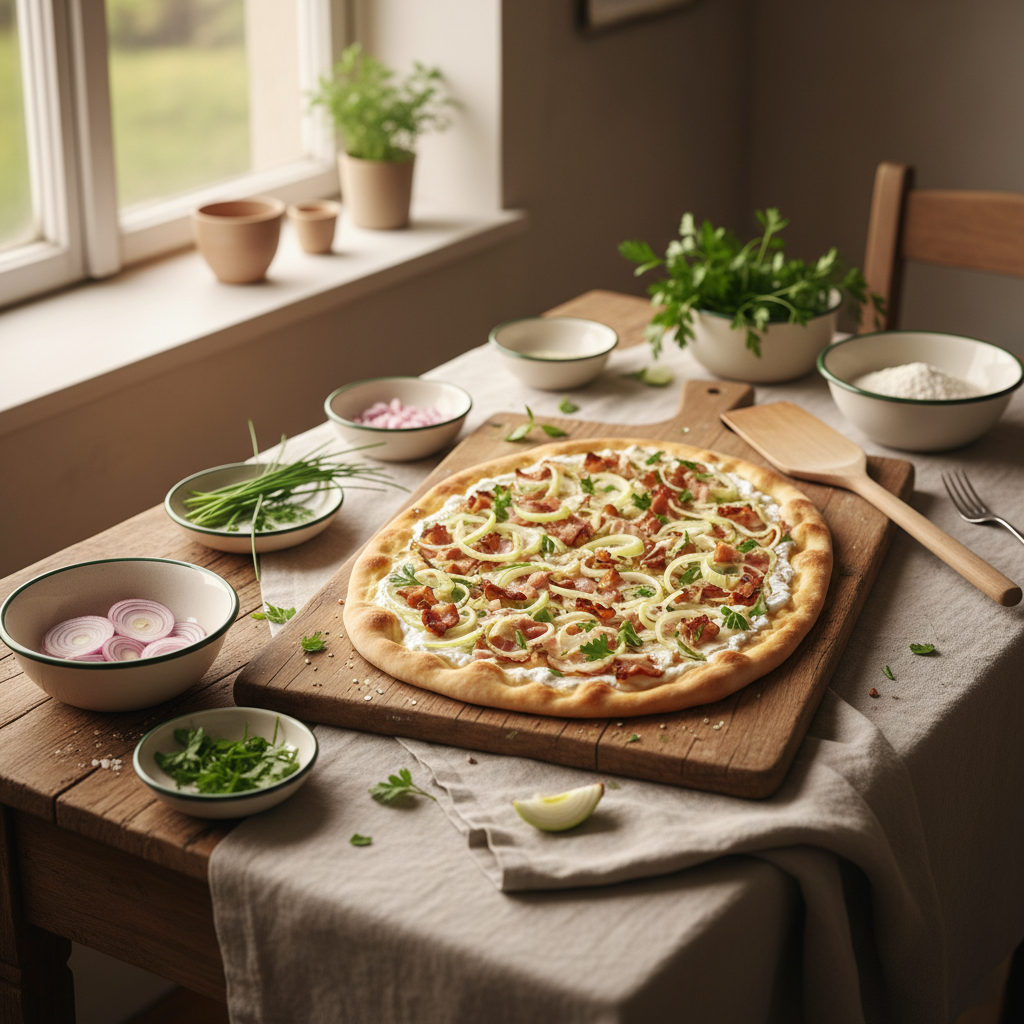 Wie bekommt man Flammkuchen knusprig? Genial einfach & knusprig