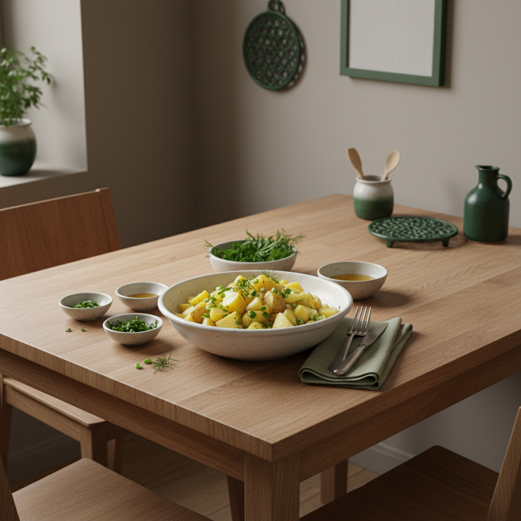 Kann man Kartoffelsalat mit Kartoffeln vom Vortag machen? Fantastisch praktisch!