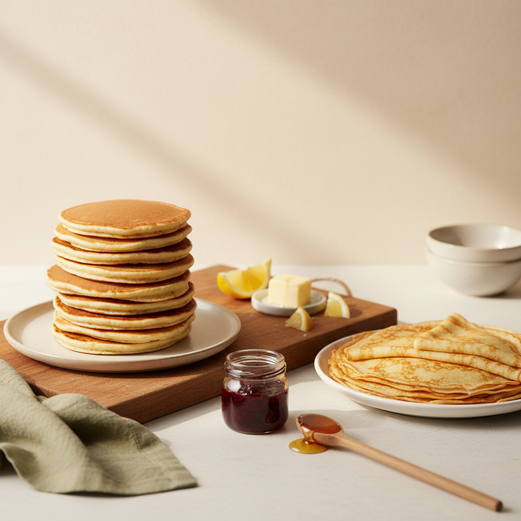 Was ist der Unterschied zwischen Pfannkuchen und Crêpes? Ein köstlicher Guide