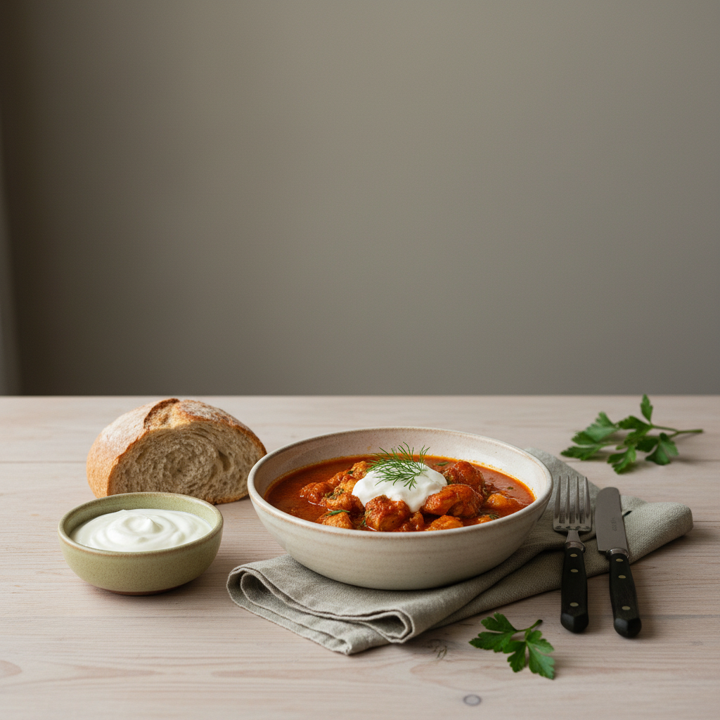 Heimeliges, minimalistisches Teller-Tableau im Schnell Lecker Stil mit Hintergrund #dbdbcf und Akzenten #a5cd8d, Bild zum Artikel Blutdruck 140/90