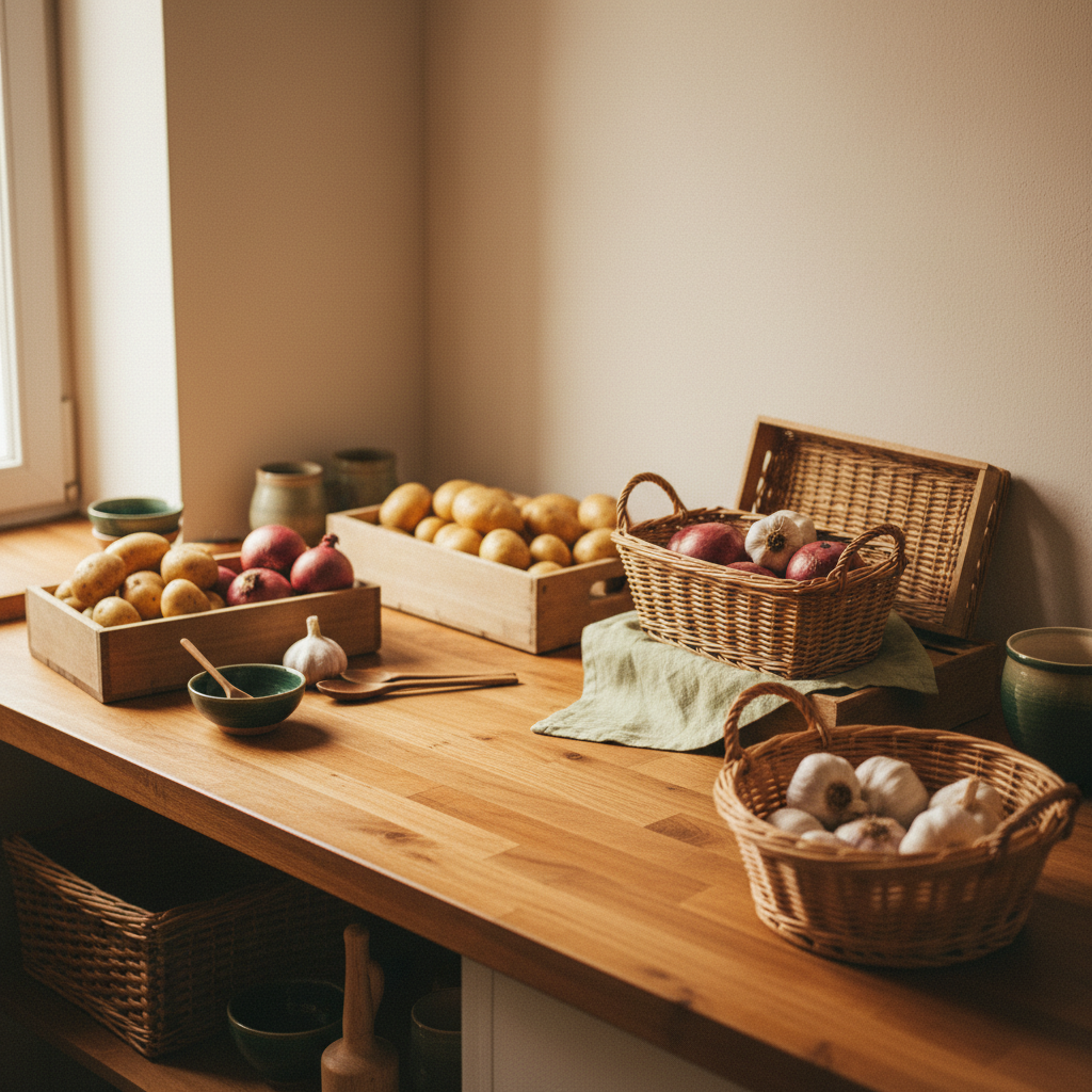 Kartoffeln Zwiebeln Knoblauch aufbewahren? Clever & sicher