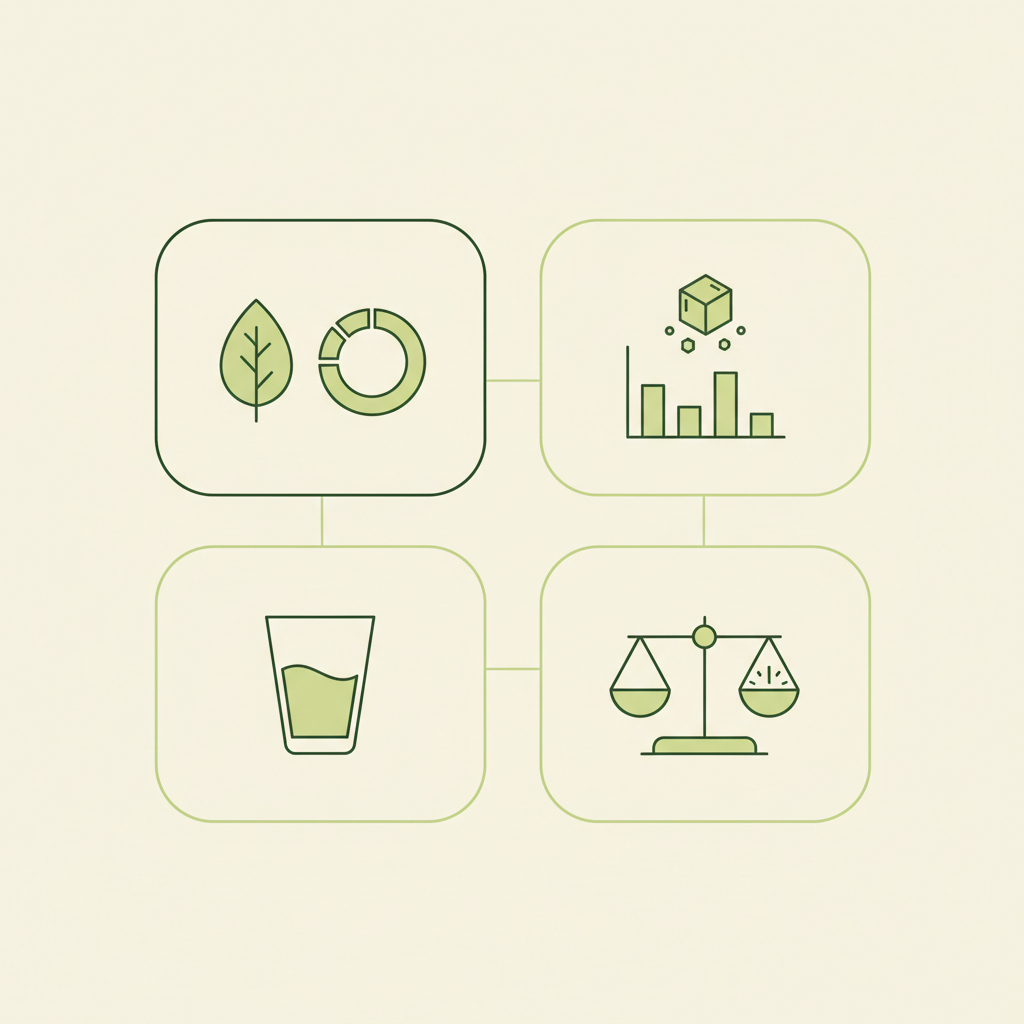 2D-Vektor-Infografik zu Sauerkirschen aus dem Glas mit minimalistischen Icons für Nährstoffe, Zucker, Lake und Portion (100 g) in den Markenfarben von Schnell Lecker.