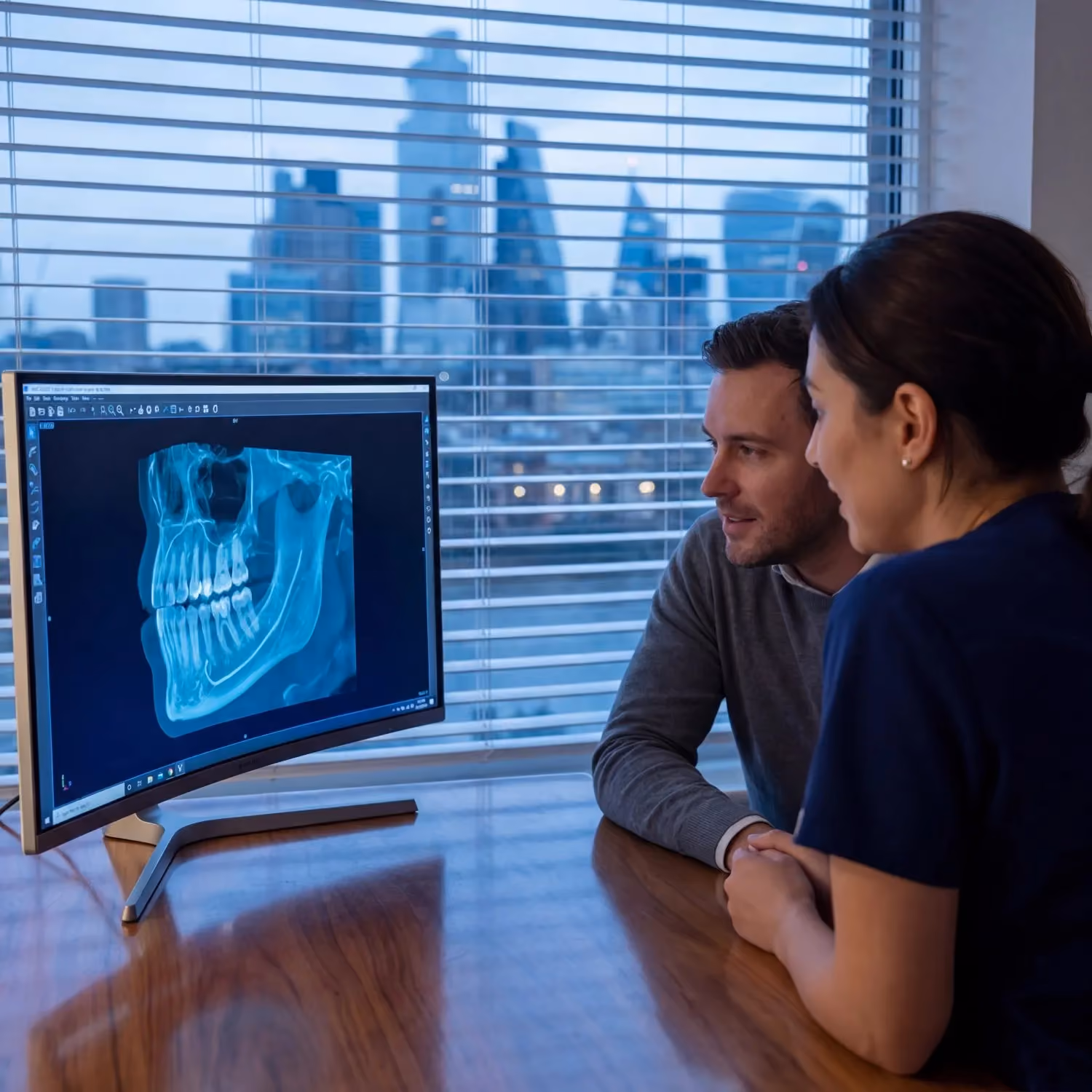 Dental implant treatment slide at Maida Smiles dental clinic, Maida Vale, London