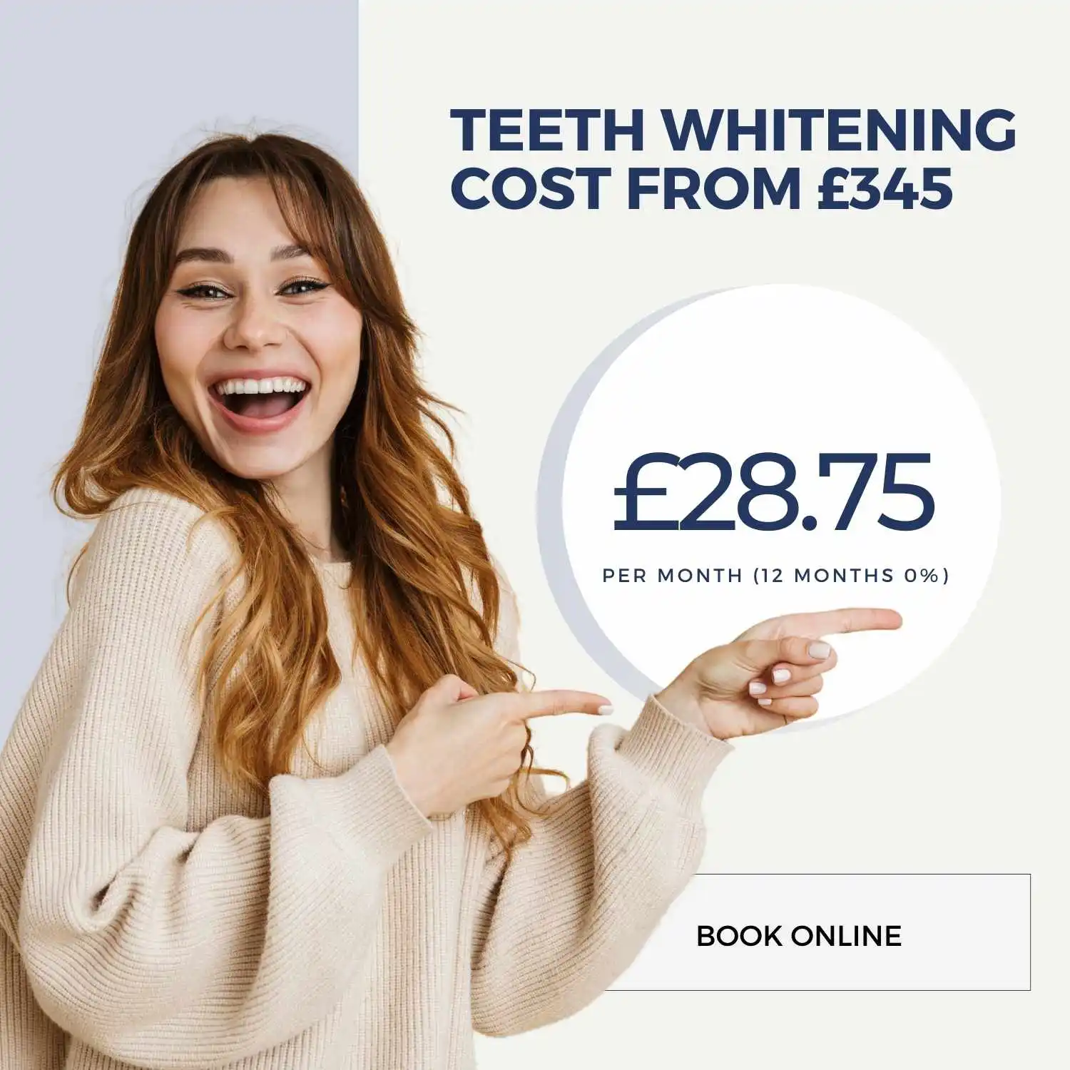 Tooth whitening cost at Maida Smiles dental clinic, Maida Vale, London